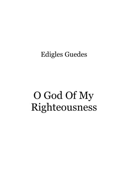 Free Sheet Music O God Of My Righteousness