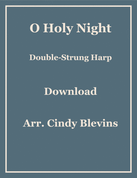 O Holy Night Arranged For Double Strung Harp Sheet Music