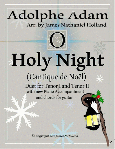 O Holy Night Cantique De Noel Adolphe Adam Duet For Tenors Sheet Music