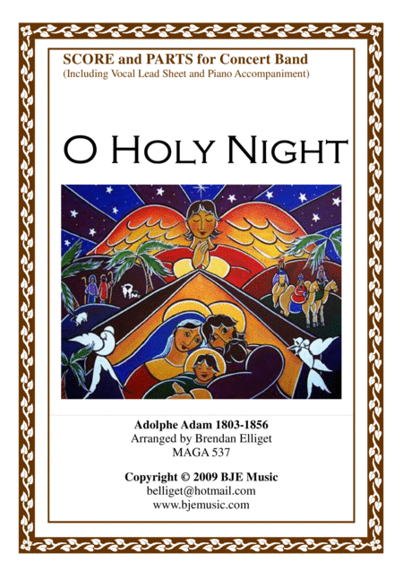 O Holy Night Concert Band Score And Parts Sheet Music