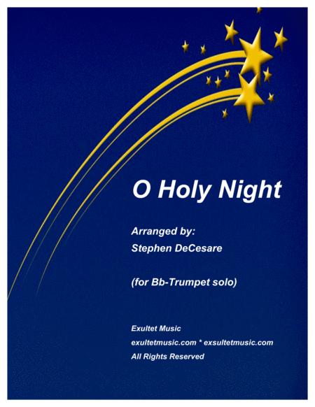 Free Sheet Music O Holy Night For Bb Trumpet Solo And Piano