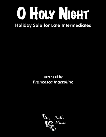 O Holy Night Late Intermediate Piano Sheet Music