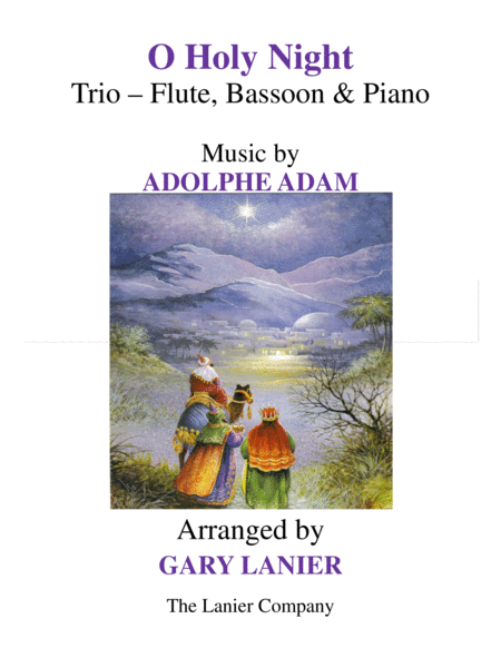 O Holy Night Trio Flute Bassoon And Piano With Parts Sheet Music