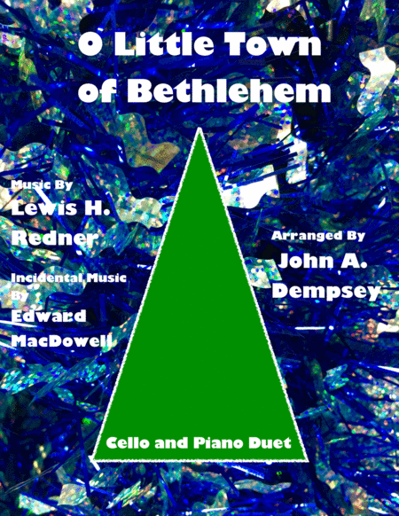 O Little Town Of Bethlehem In D Major Cello And Piano Sheet Music