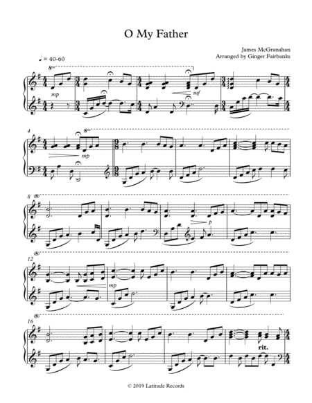 O My Father Sheet Music