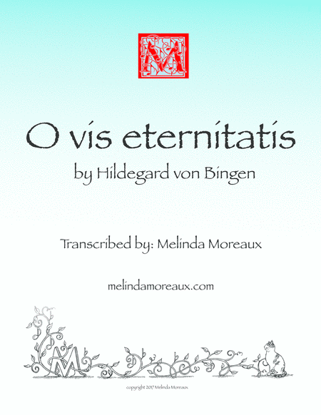 O Vis Aeternitas Hildegard Von Bingen Sheet Music