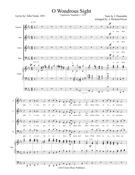 O Wondrous Sight Sheet Music