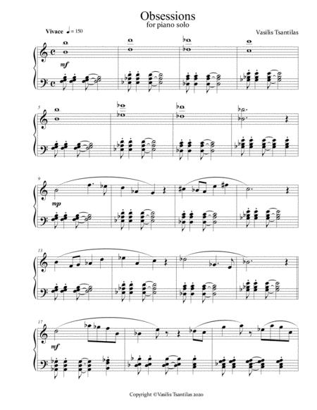 Obsessions Sheet Music