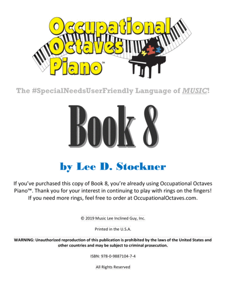 Free Sheet Music Occupational Octaves Piano Book 8