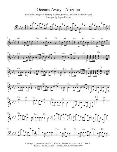 Oceans Away Arizona Lead Sheet Sheet Music