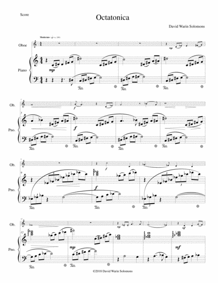 Octatonica For Oboe And Piano Sheet Music