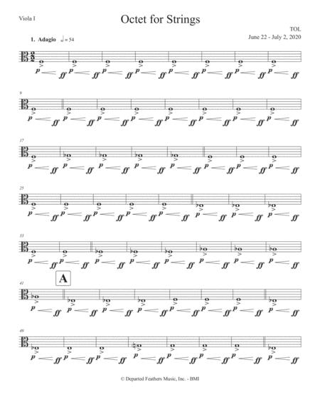 Octet For Strings 2020 Viola I Part Sheet Music