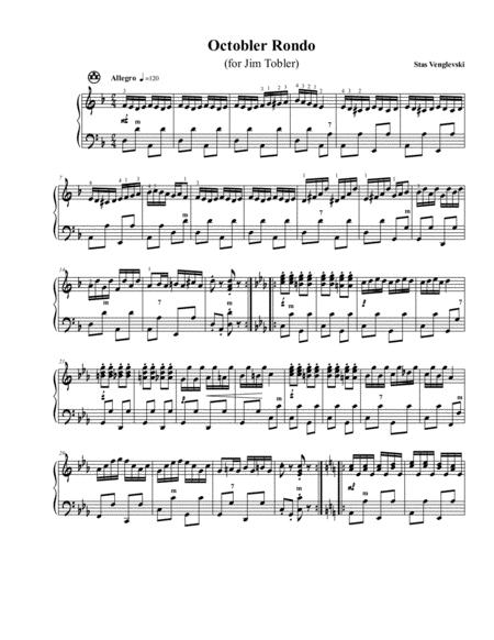 Free Sheet Music Octobler Rondo By Stas Venglevski