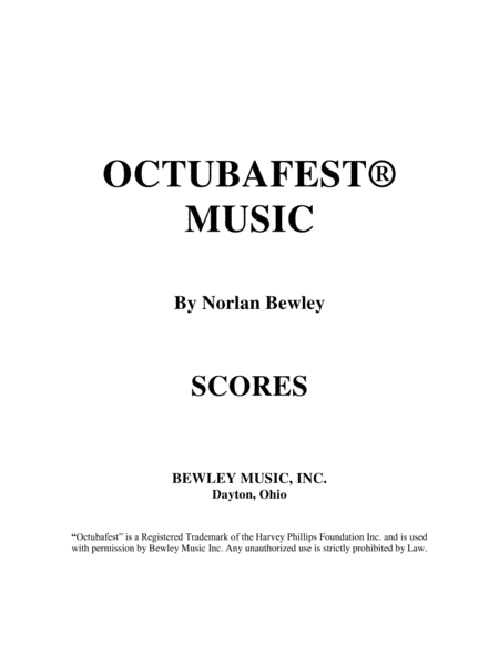 Octubafest Music Score Book Tuba Euphonium Quartet Sheet Music