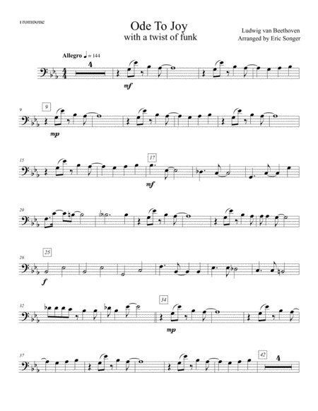 Free Sheet Music Ode To Joy Brass Band Style