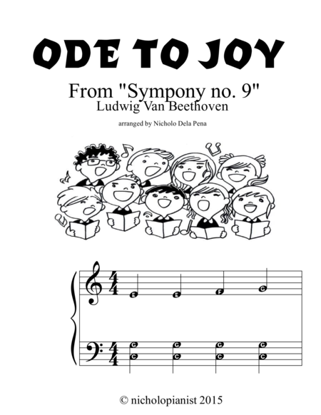 Ode To Joyfrom Symphony No 9 Sheet Music