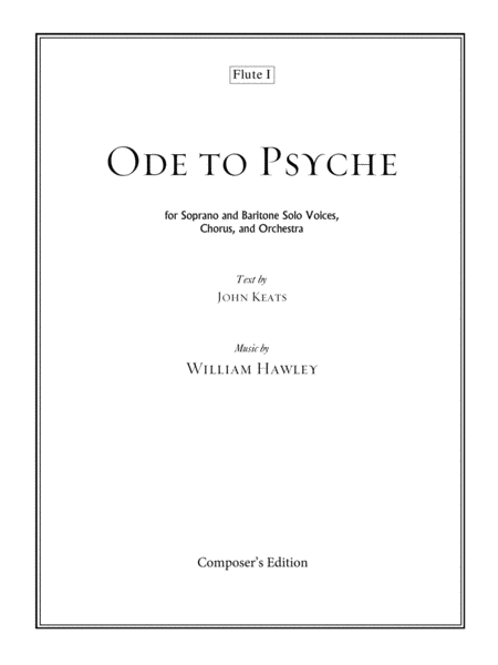 Free Sheet Music Ode To Psyche Set Of Parts