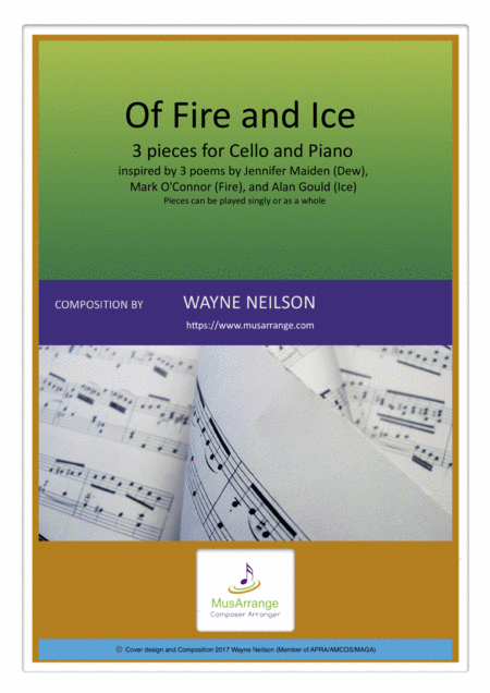 Of Fire And Ice For Cello And Piano Sheet Music