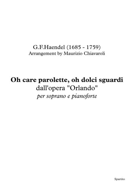 Oh Care Parolette Oh Dolci Sguardi Sheet Music