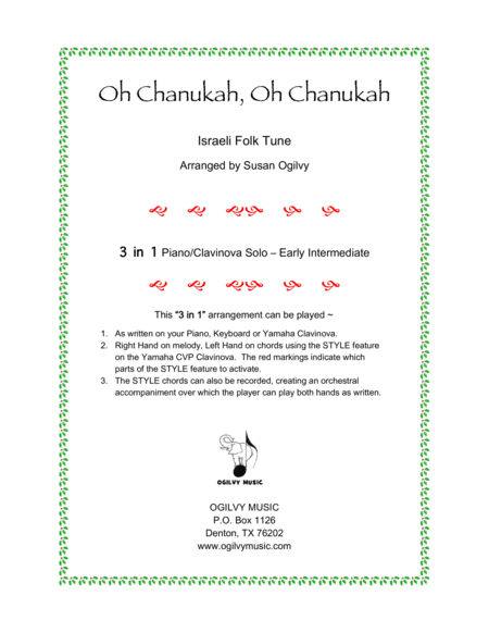 Oh Chanukah Oh Chanukah Sheet Music