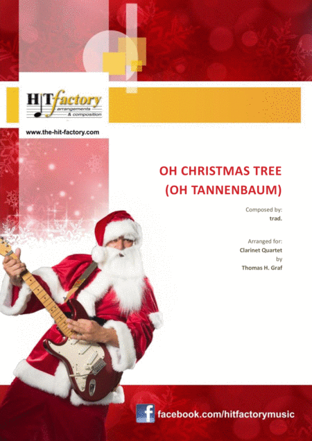 Oh Christmas Tree Oh Tannenbaum Funky Clarinet Quartet Sheet Music