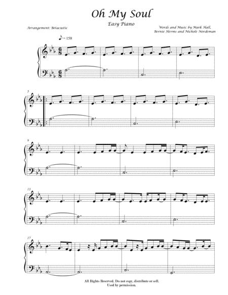 Oh My Soul Casting Crowns Sheet Music Easy Sheet Music