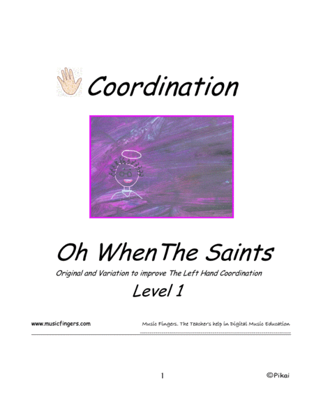 Oh When The Saints Lev 1 Coordination Sheet Music