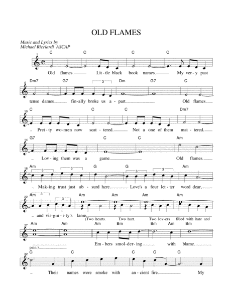 Old Flames Sheet Music