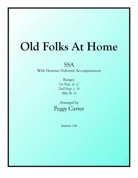 Free Sheet Music Old Folks At Home Ssa