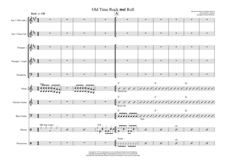 Free Sheet Music Old Time Rock Roll Vocal With Small Band Key Of C