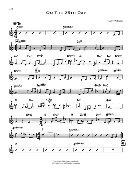 Free Sheet Music On The 25th Day