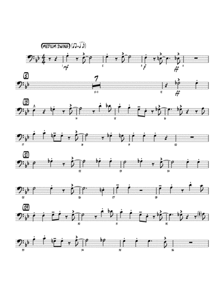 On The Sunny Side Of The Street Arr John Berry Trombone 3 Sheet Music