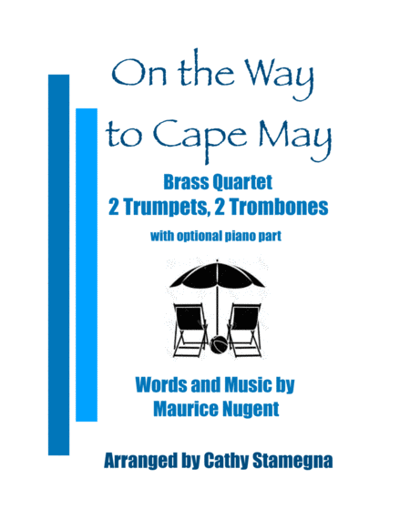 On The Way To Cape May Brass Quartet 2 Trumpets 2 Trombones Optional Piano Accompaniment Sheet Music