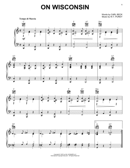 Free Sheet Music On Wisconsin