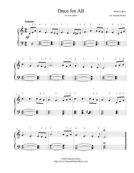 Once For All Free From The Law O Happy Condition For Easy Piano Sheet Music