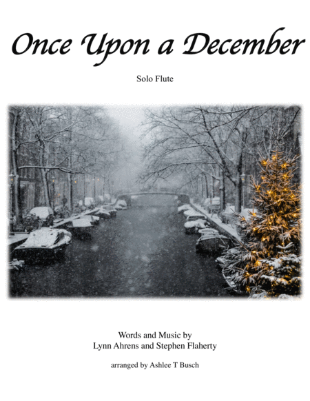 Once Upon A December For Solo Flute Sheet Music