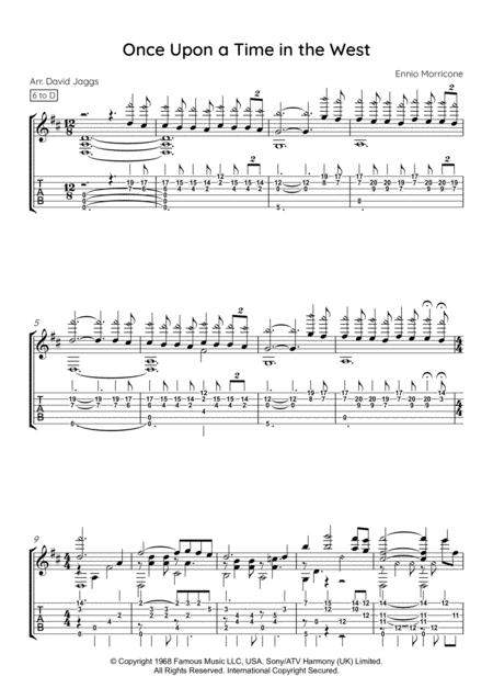 Once Upon A Time In The West Including Tablature Sheet Music