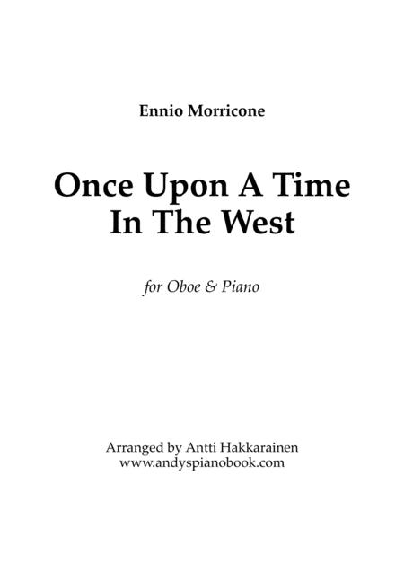 Once Upon A Time In The West Oboe Piano Sheet Music