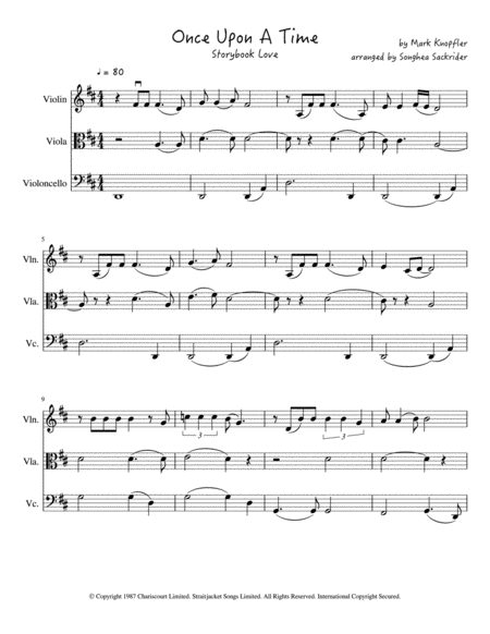 Free Sheet Music Once Upon A Time Storybook Love