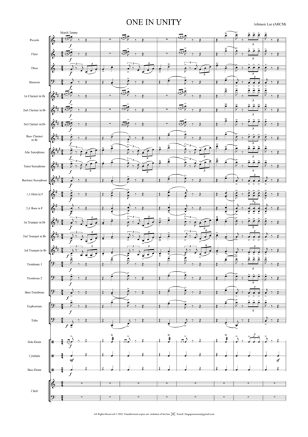 One In Unity Sheet Music