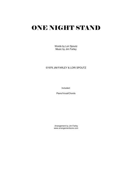 Free Sheet Music One Night Stand