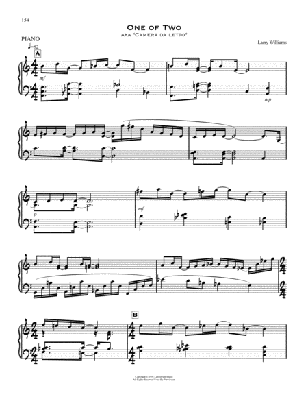 One Of Two Sheet Music