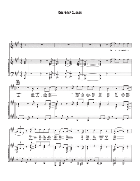 One Step Closer Sheet Music