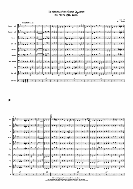 Oom Pah Pah From Oliver Sheet Music