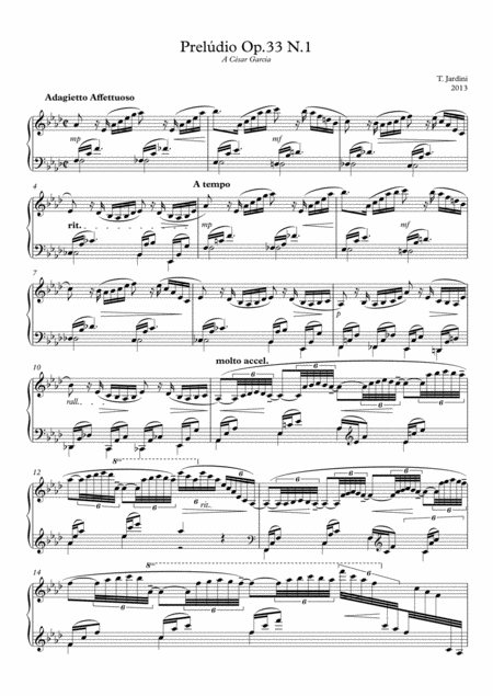 Free Sheet Music Op 33 Prelude N 1 Adagietto Affettuoso A Flat Major