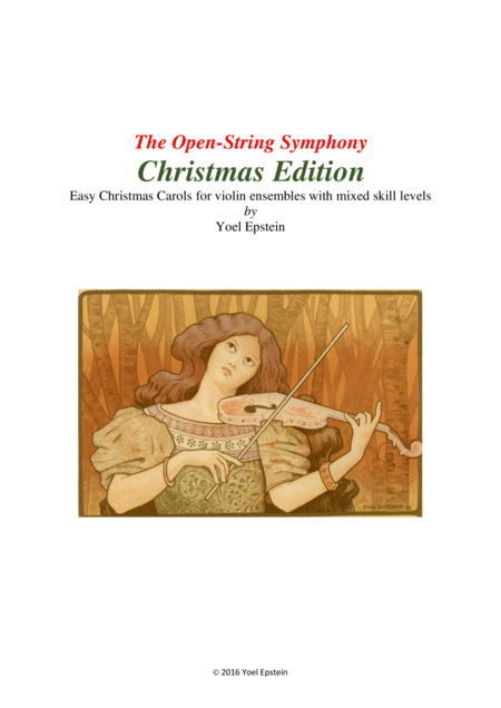 Open String Symphony Christmas Edition Holiday Songs For Mixed Level Violin Ensemble Sheet Music