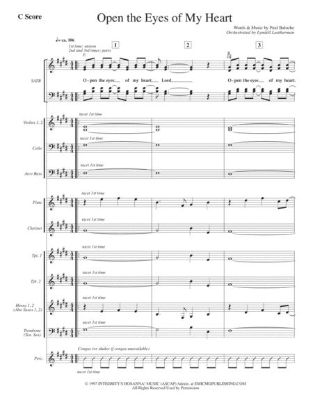 Open The Eyes Of My Heart Sheet Music