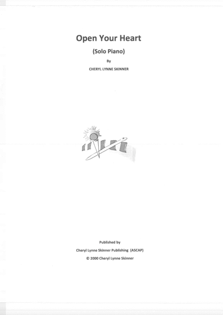 Free Sheet Music Open Your Heart Solo Piano