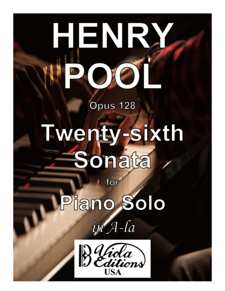 Opus 128 Twenty Sixth Sonata For Piano Solo In A La Sheet Music