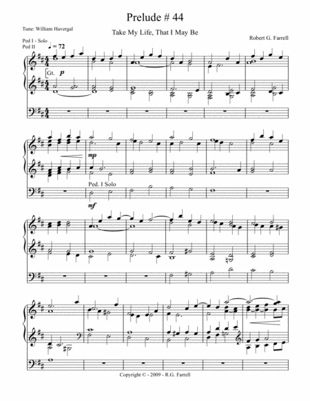 Organ Prelude 44 Sheet Music